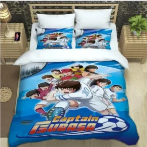 Cartoon bedding set, Captain Tsubasa duvet set, home bedroom duvet cover pillowcase, boy and girl gifts